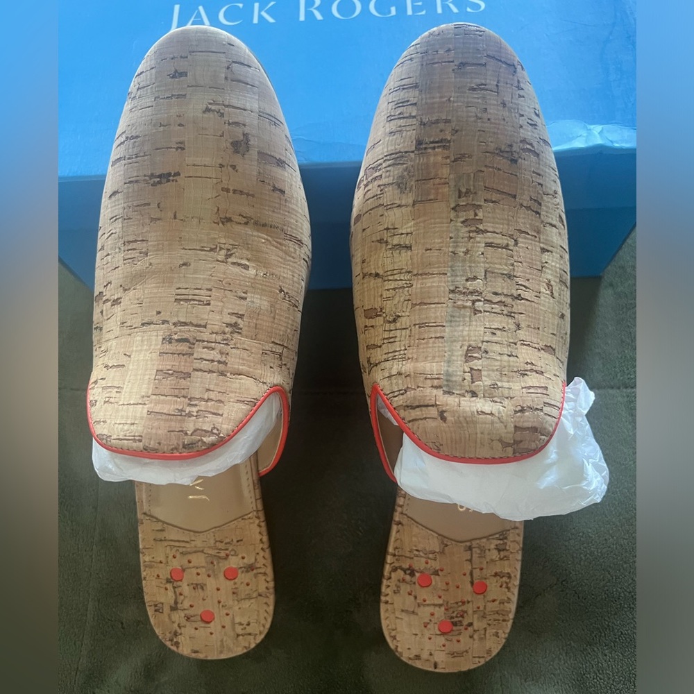 COPY - Jack Rogers Delaney Cork Mule, Women's Beige US 9